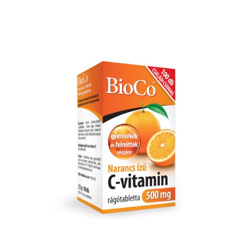 BioCo C-vitamin 500 mg narancs ízű rágótabletta 100x