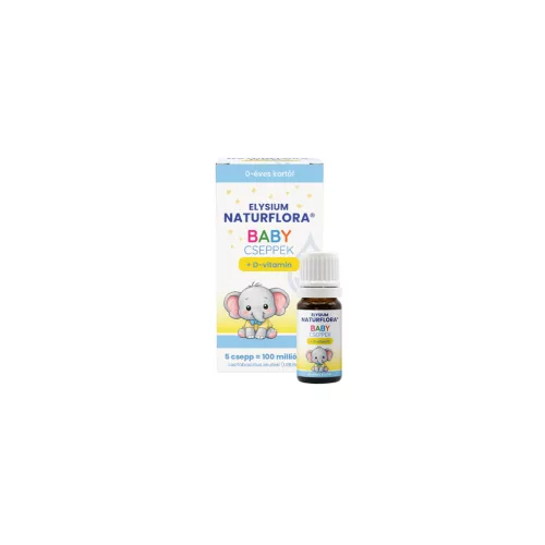 Elysium Naturflora Baby cseppek D vitaminnal 5ml