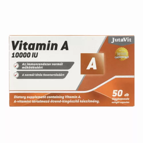 JutaVit A-vitamin 10000NE lágy kapszula 50x