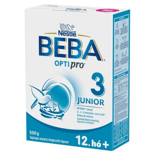 Nestlé Beba Optipro 3 anyatej-kiegészítő tápszer 500g