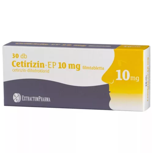 Cetirizin-EP 10 mg filmtabletta /07 30x