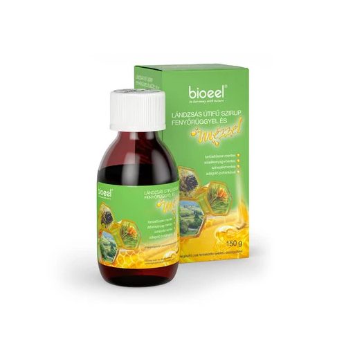 Bioeel Lándzsás útifű és Fenyőrügy szirup mézzel 150g
