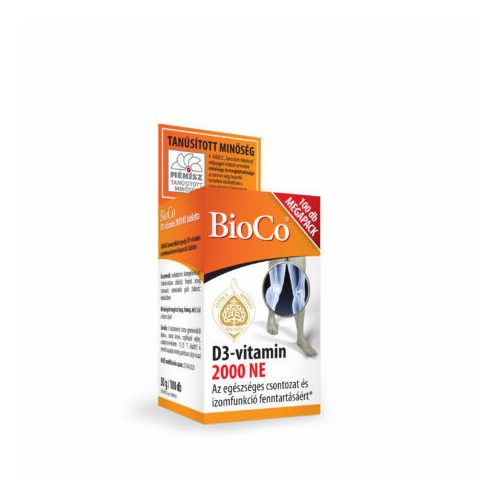 Bioco D3 vitamin 2000NE étrendkieg. tabletta 100x