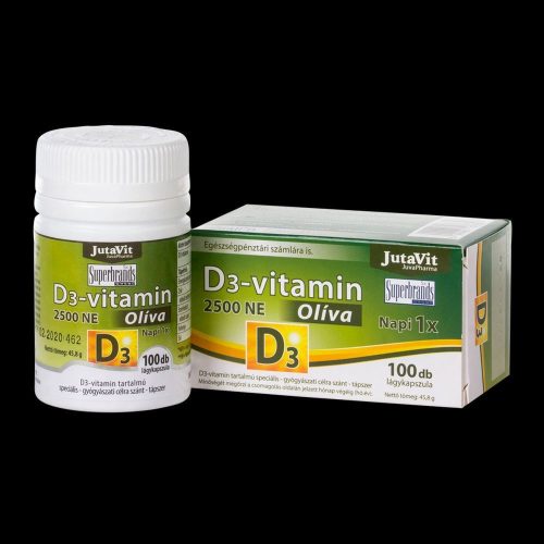 Jutavit D3-vitamin 2500NE Oliva kapszula 100x