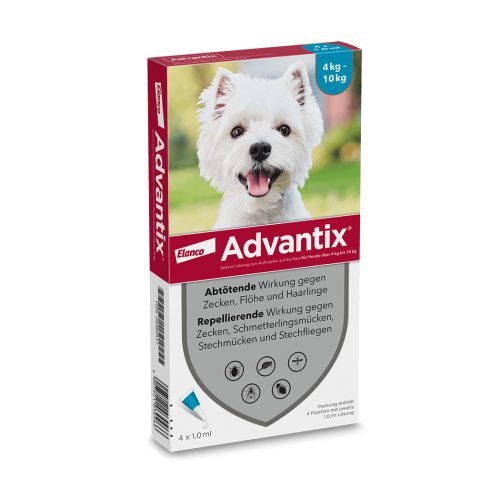 Advantix spot-on cseppek kutyának 4-10 kg a.u.v. 1x1ml