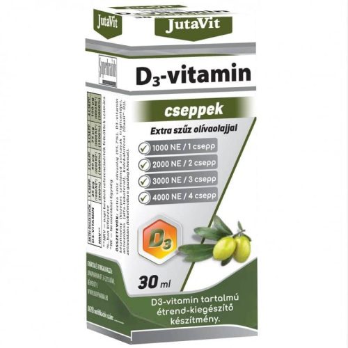 JutaVit D3-vitamin Olivaolajjal 1000NE csepp 30ml