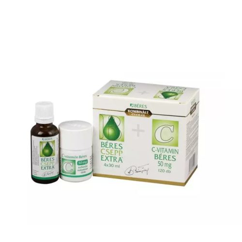 Béres Csepp Extra bels.old.csepp+C-vitamin 50 mg t 4x30ml+120x