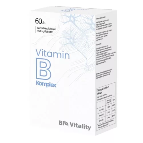 Vitamin B komplex tabletta BIO VITALITY 60X