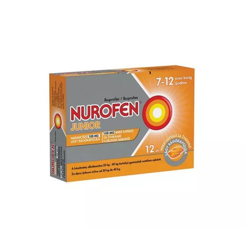 Nurofen Junior narancsízű 100 mg lágy rágókapszula 12x