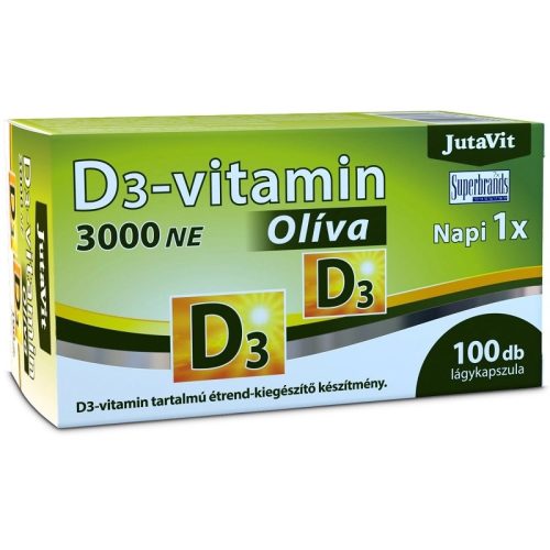 Jutavit D3-vitamin 3000NE Olíva kapszula 100x