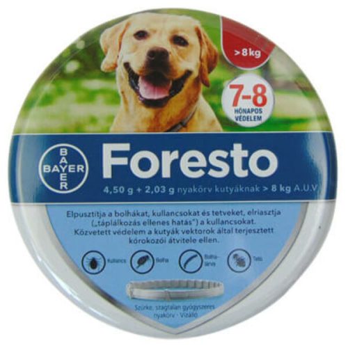 Foresto nyakörv 8 kg feletti kutyának a.u.v.
