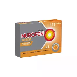 Nurofen Junior narancsízű 100 mg lágy rágókapszula 24x