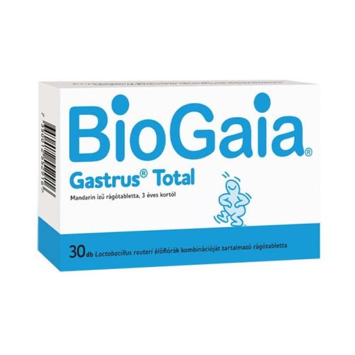 Biogaia Gastrus Total rágótabletta Mandarin 30x