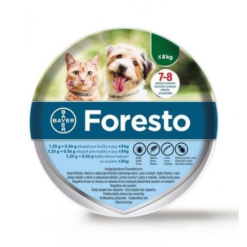 Foresto nyakörv 8 kg-ig kutya, macska a.u.v.