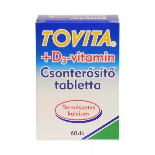 Tovita+D3 vitamin csonterősítő tabletta 60x