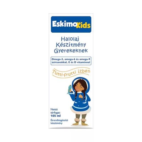 Eskimo Kids étrendkiegészítő olaj Tutti-frutti 105ml