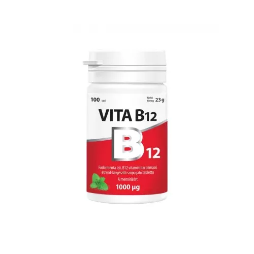Vita B12 1000 mcg szopogató tabletta VITABALANS 100x
