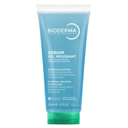 Sébium Moussant tisztító gél zsíros bőrre BIODERMA 200ml