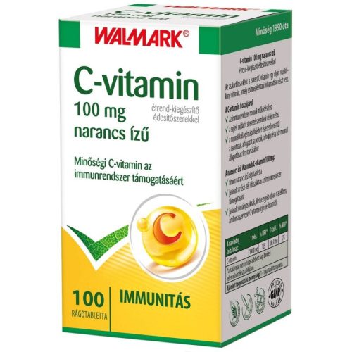 Walmark C-vitamin 100 mg narancs ízű rágótabletta 100x
