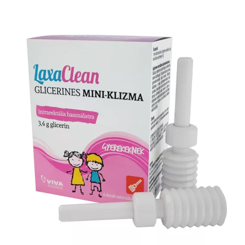 LaxaClean Glicerin Klizma mini gyermek 6x