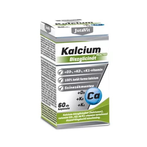 JutaVit Kalcium biszglicinát+D3+K2+K1 kapszula 60x