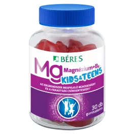Béres Magnézium B6 gumitabletta Kids/Teens málna 30x