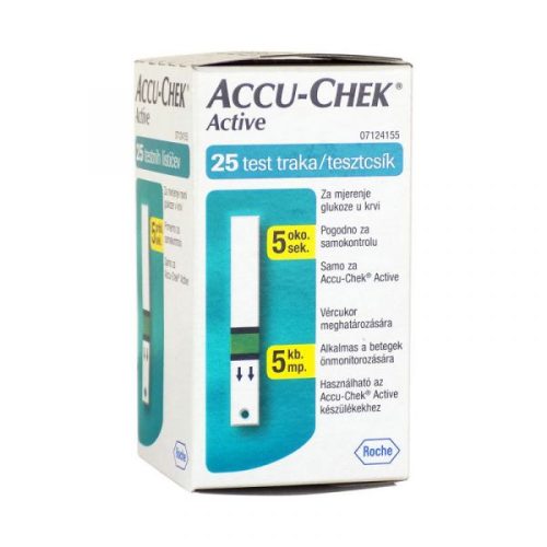 AccuChek Active Glucose vércukormérő csík 25x