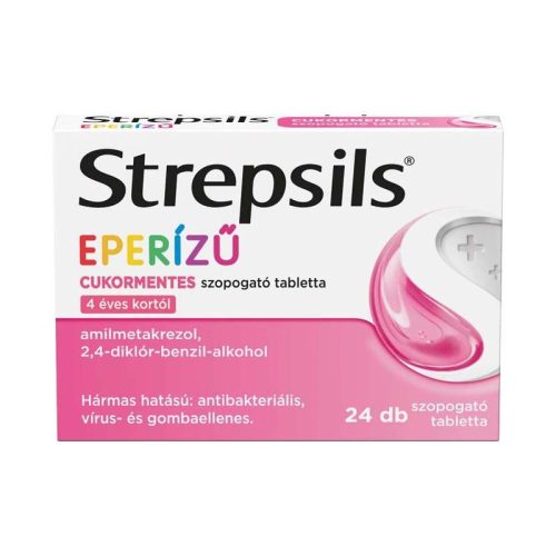 Strepsils eperízű cukormentes szopogató tabletta 24x