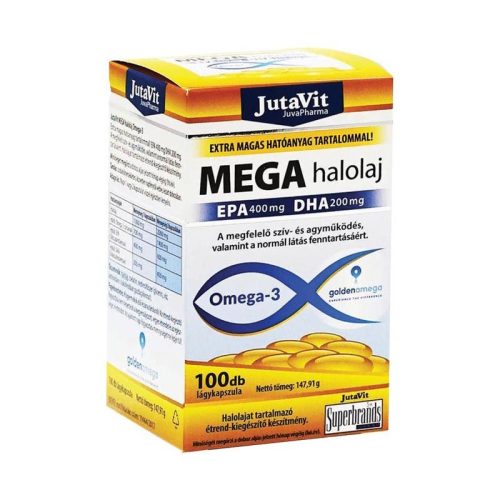 JutaVit MEGA Omega-3 halolaj kapszula 100x