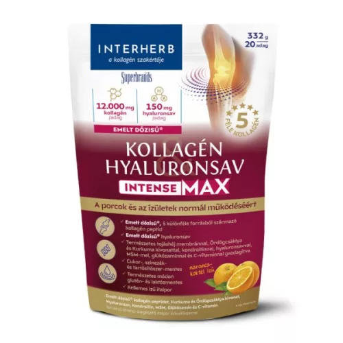 Interherb Intense MAX kollag-hyalurons. italpor na 332g