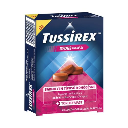 Tussirex pasztilla köhögés ellen 20x