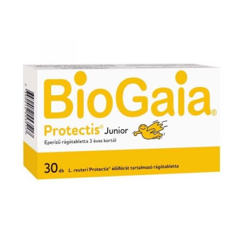 BioGaia Protect Junior rágótabl. spec.élelm. eper 30x