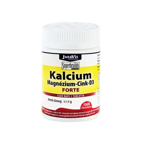 JutaVit Calcium+Magnézium+Cink tabletta forte 30x