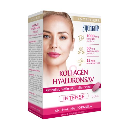 Interherb Kollagén & Hyaluronsav Intense tabletta 30x