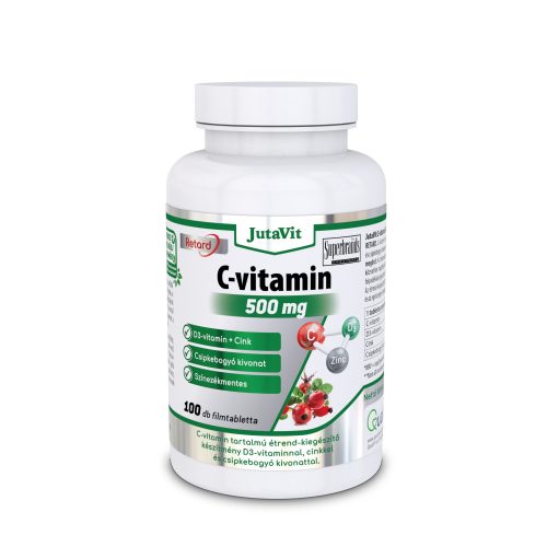 JutaVit C-vitamin 500 mg Csipkebogyó+D3 retard ft 100x