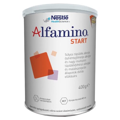 Alfamino Start spec. gyógy. élelm. 400g fémdobozban