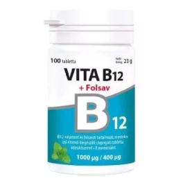 Vita B12 folsav 1000/400 szopogató tabl VITABALANS 100x