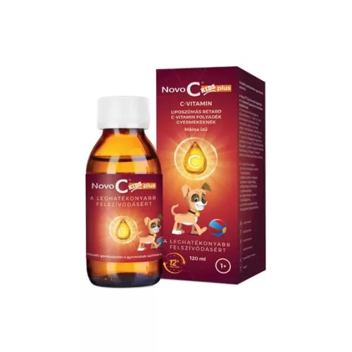 Novo C Kids liposzómás C-vit. folyadék Málna 120ml