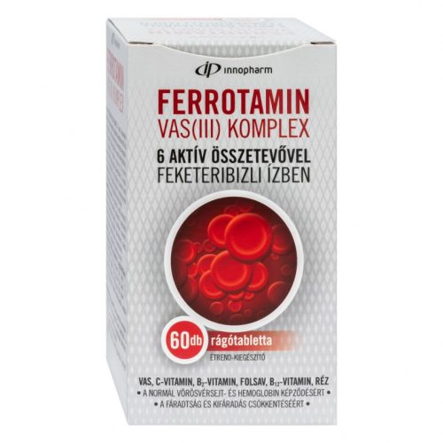 VitaPlus Ferrotamin Vas III Komplex rtl.Feketerib. 60x