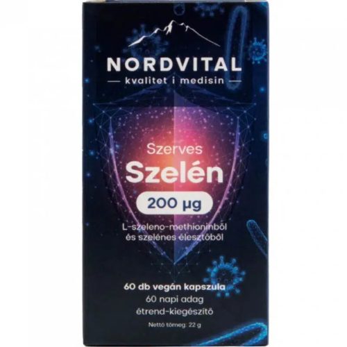 Nordvital Szerves szelén 200 mcg vegán kapszula 60x