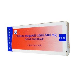 Magnesii citrici NATURLAND 500 mg tabletta 10x