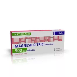 Magnesii citrici NATURLAND 500 mg tabletta 10x