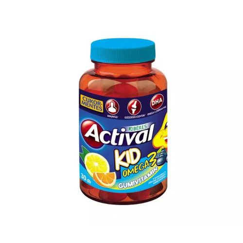 Actival Kid gumivitamin Omega-3 gumitabletta 30x