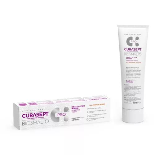Curasept Biosmalto Mousse Pro érzékeny tuttifrutti 50ml