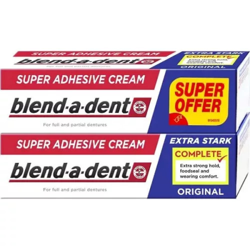 Blend-a-dent műfogsorrögzítő krém extra erős 2x47g