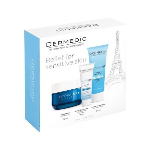 DERMEDIC Hydrain csomag éjszakai 50ml+25ml+7ml