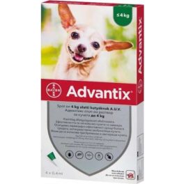 Advantix spot on 0,4ml 4kg alatti kutya a.u.v. 4x