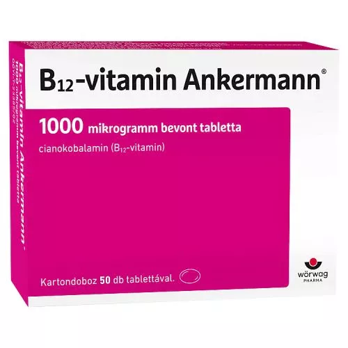 B12-vitamin Ankermann 1000 mcg bevont tabletta 50x