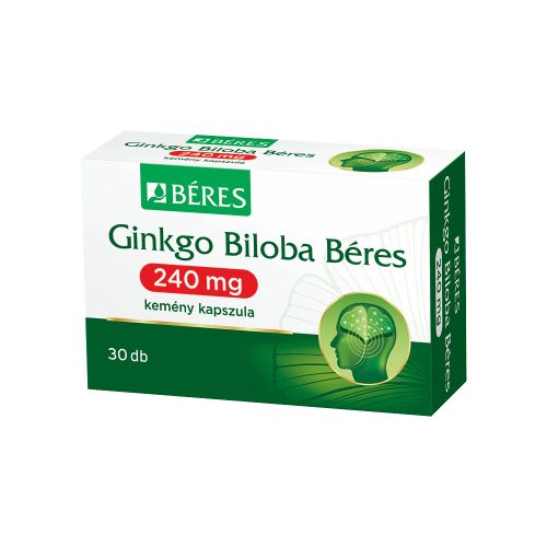 Ginkgo biloba Béres 240mg kemény kapszula 30x buborékcsomagolásban