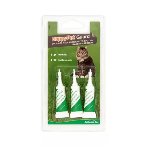 HappyPet Guard bolha-kullancs riasztó spot-on macs 3x2ml